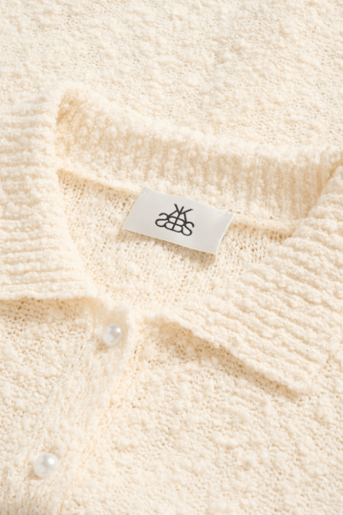 UNICE SHORT SLEEVE CARDIGAN EGRET