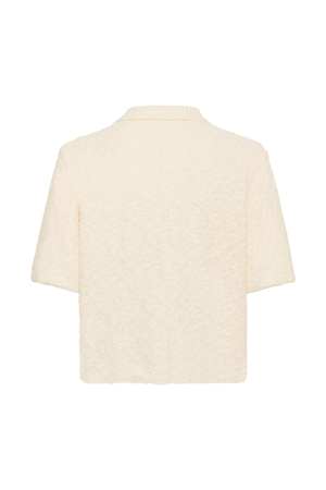 UNICE SHORT SLEEVE CARDIGAN EGRET