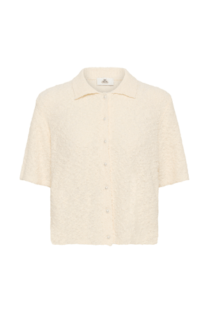 UNICE SHORT SLEEVE CARDIGAN EGRET