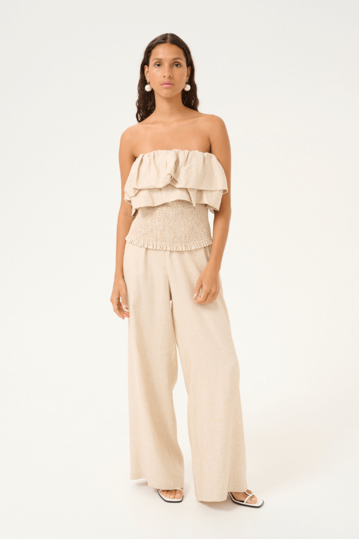VALA PANTS NATURAL MELANGE