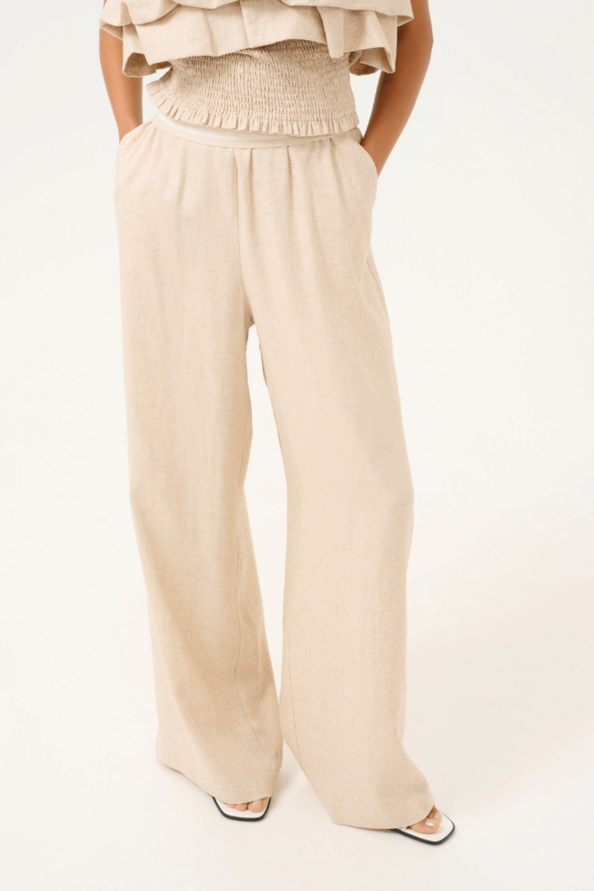 VALA PANTS NATURAL MELANGE