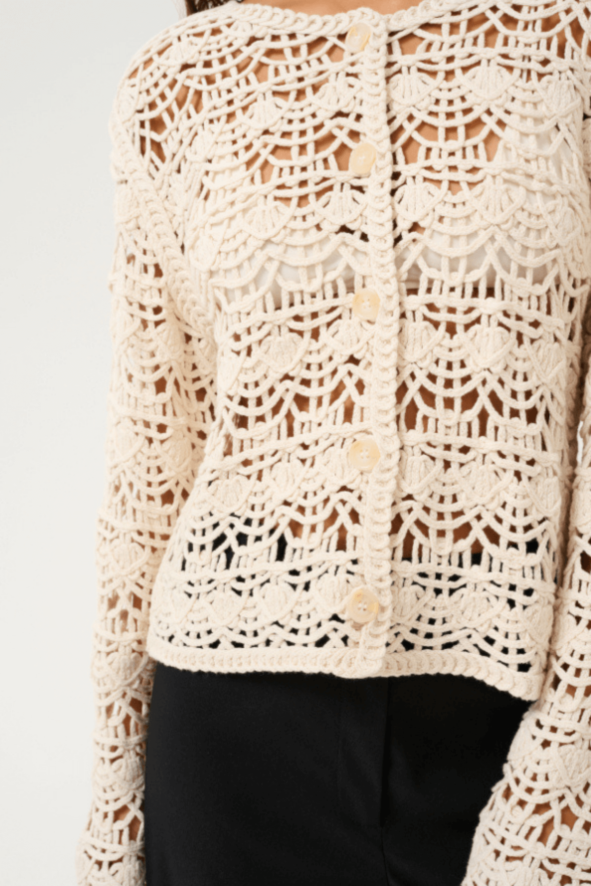 VEGALISA CARDIGAN EGRET