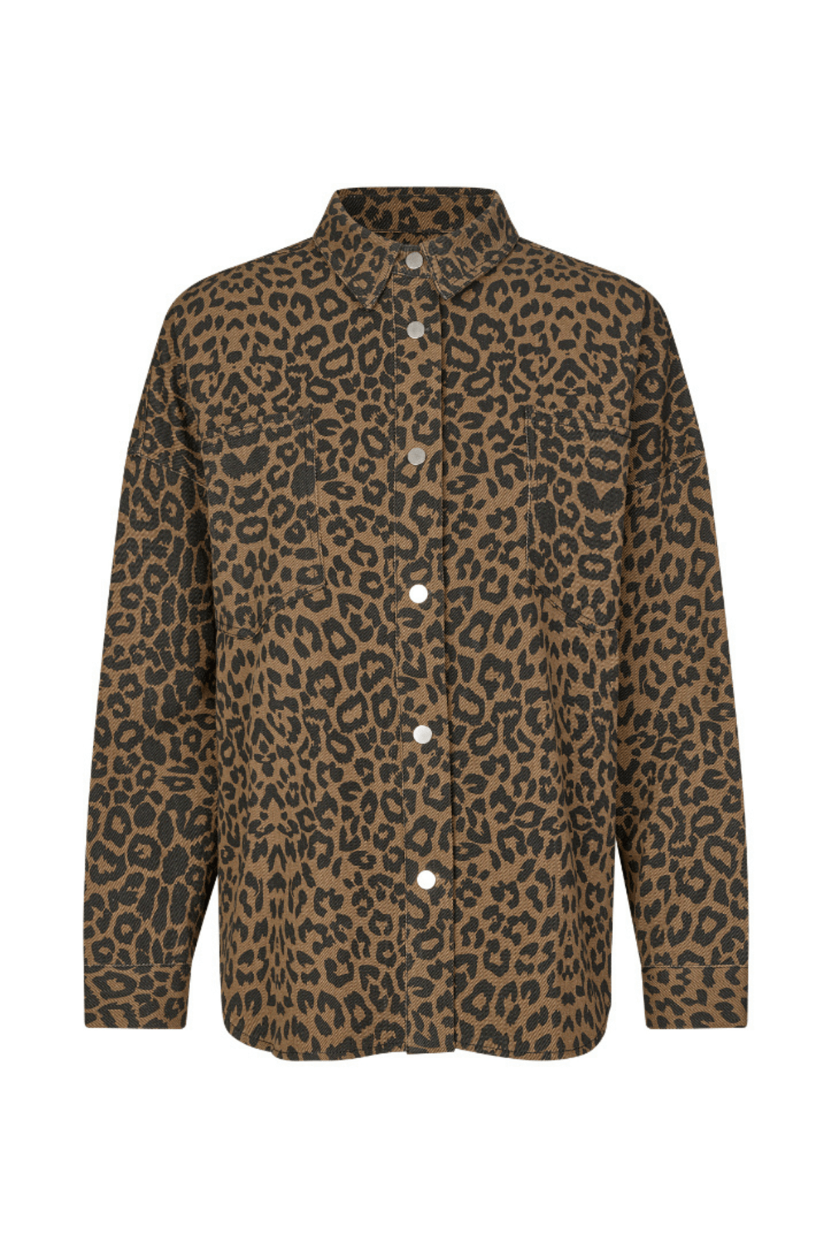 VEIDA SHIRT LS LEOPARD PRINT