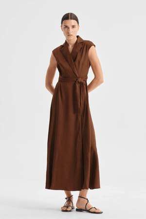 VERA WRAP DRESS HAZEL