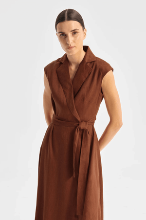 VERA WRAP DRESS HAZEL
