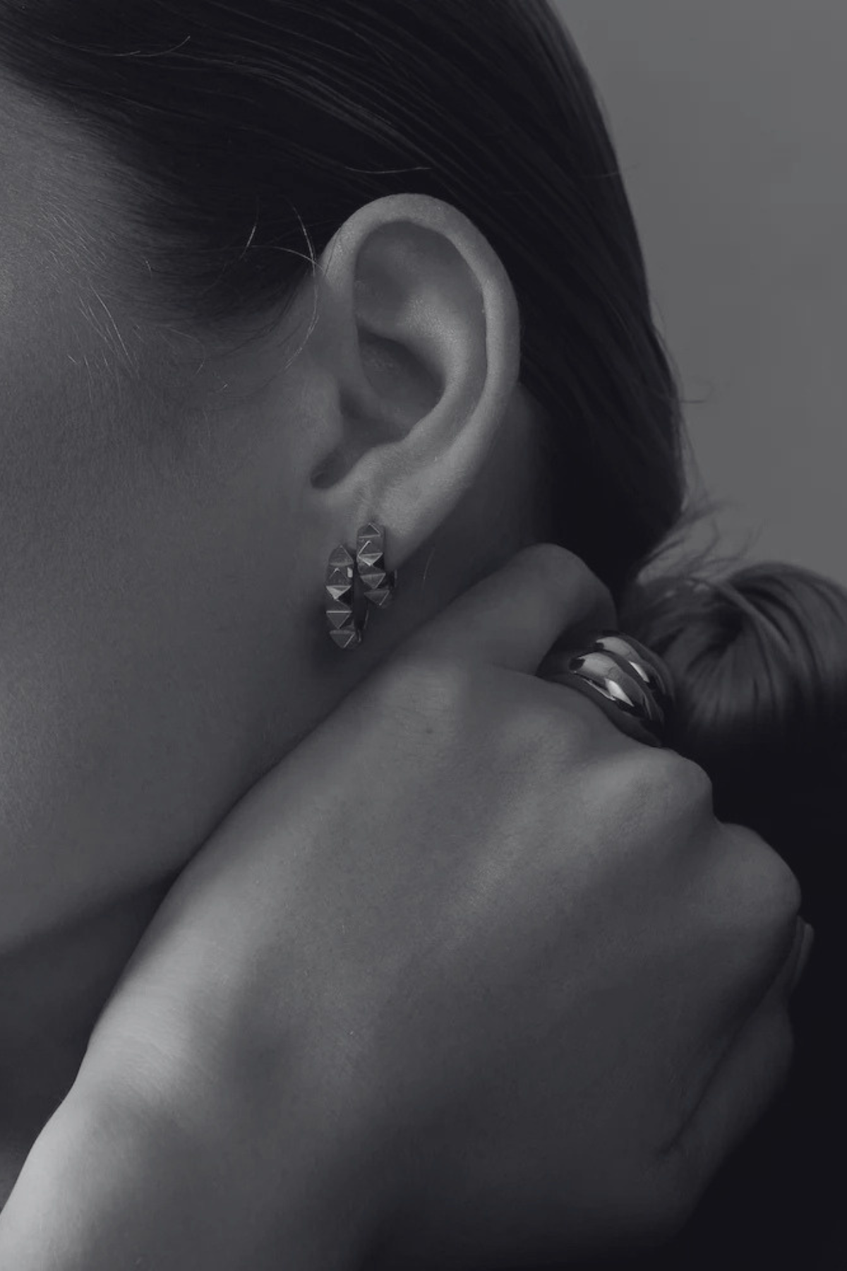 VERGE EARRINGS SILVER