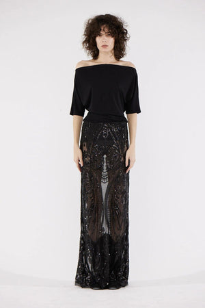 VERSAILLES SKIRT BLACK