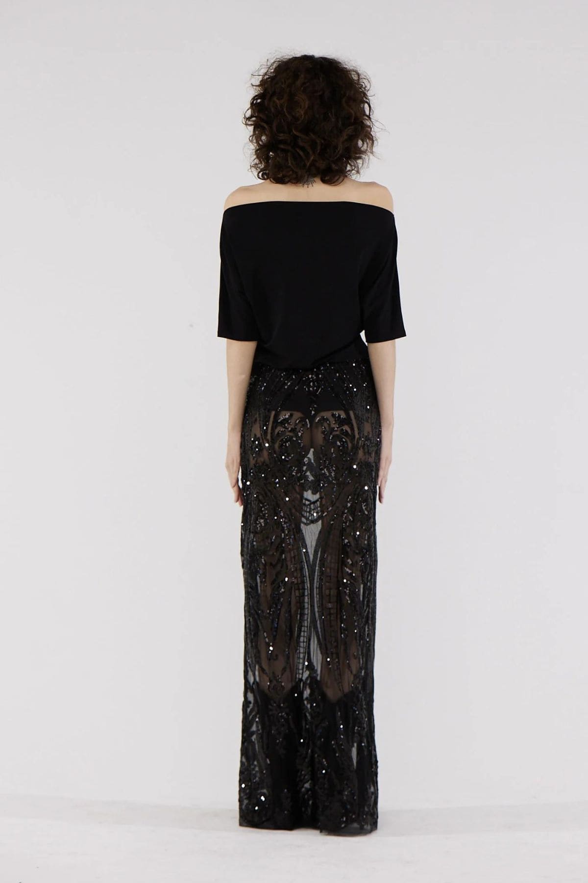 VERSAILLES SKIRT BLACK