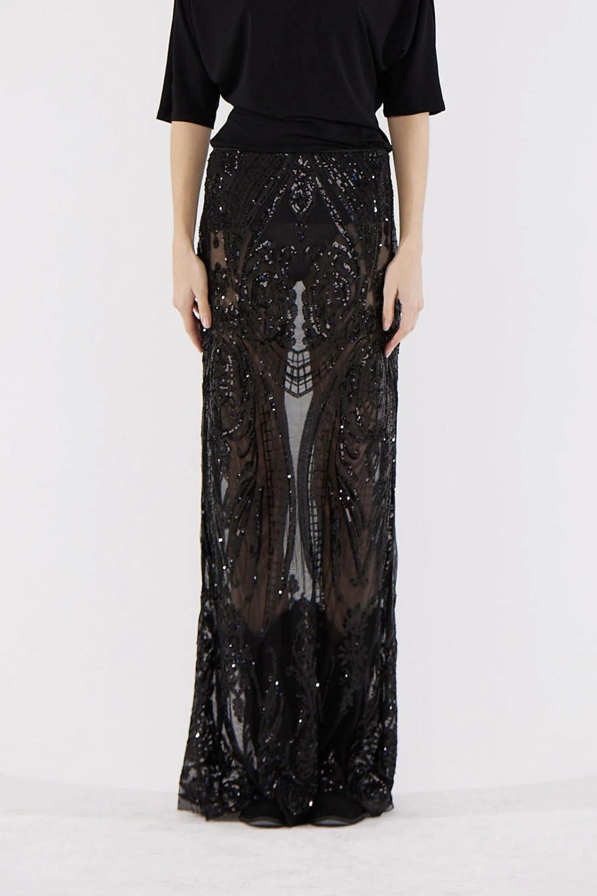 VERSAILLES SKIRT BLACK