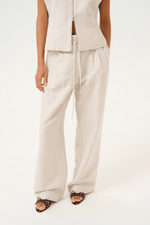 VIA RO PANTS NATURAL MELANGE