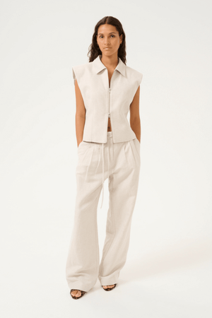 VIA RO PANTS NATURAL MELANGE