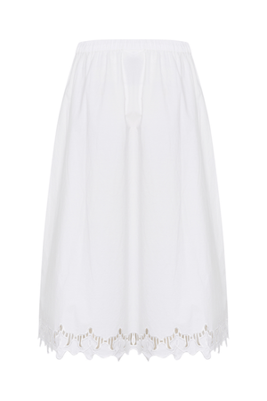 VICTORIA SKIRT BRIGHT WHITE