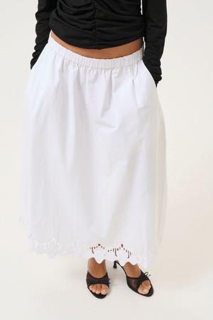 VICTORIA SKIRT BRIGHT WHITE