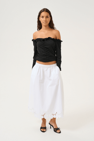 VICTORIA SKIRT BRIGHT WHITE