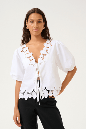 VICTORIA BLOUSE BRIGHT WHITE