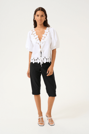VICTORIA BLOUSE BRIGHT WHITE