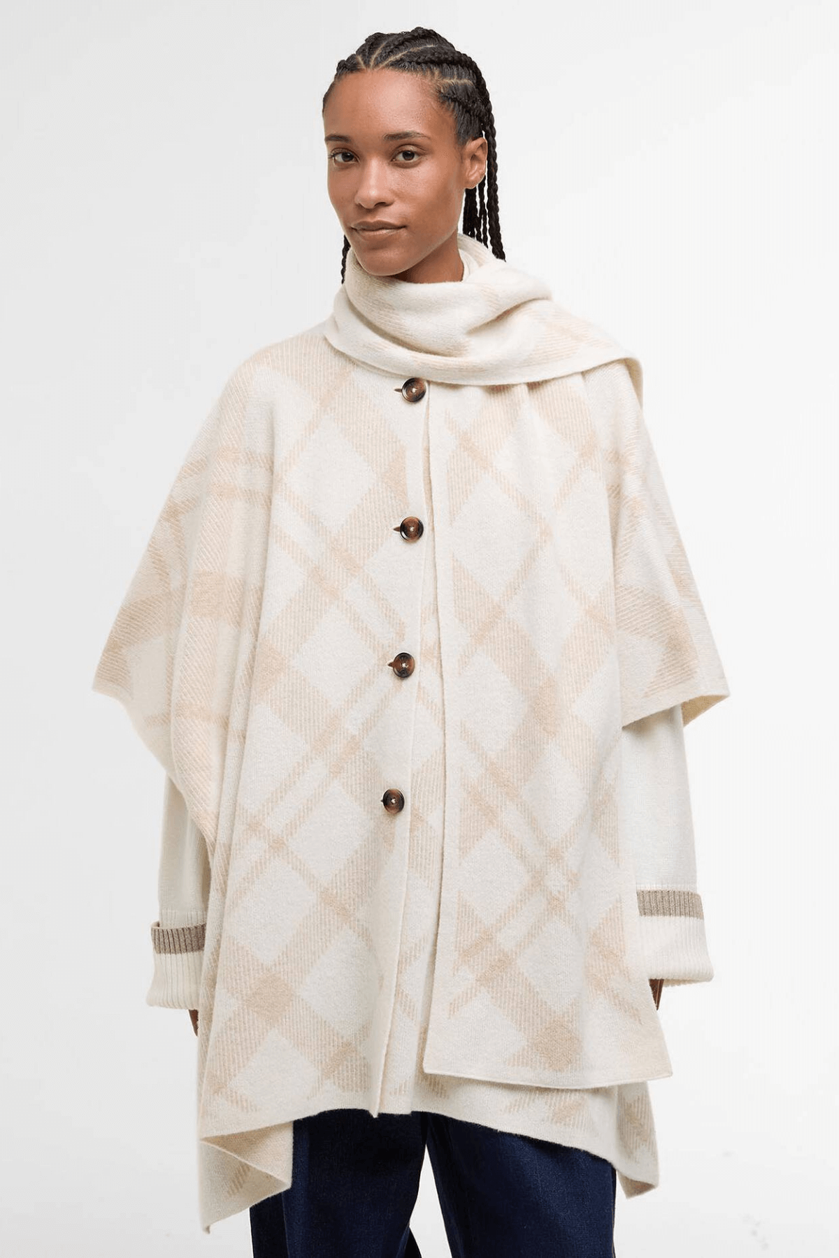 VIENNA KNITTED CAPE MULTI