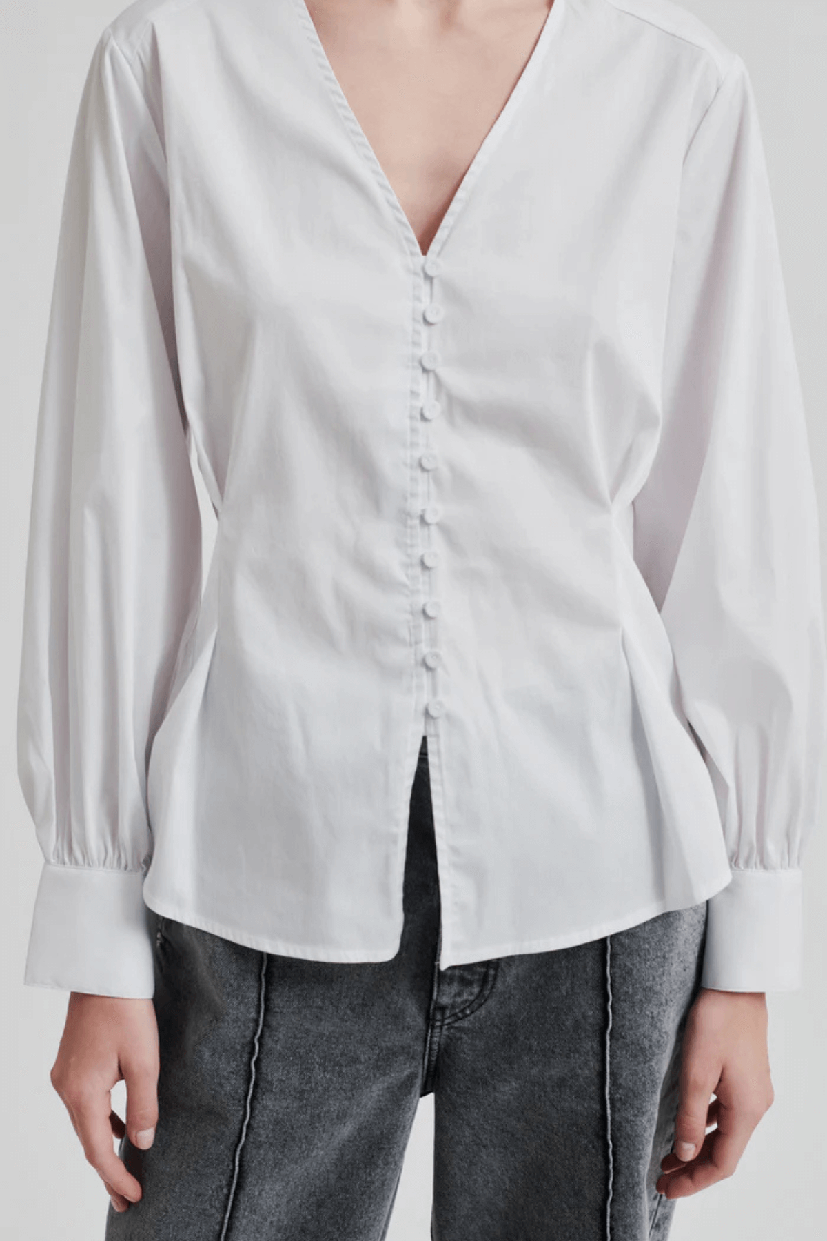 VIKTORIA STUD SHIRT WHITE
