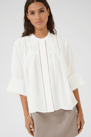 VILDE BLOUSE BRIGHT WHITE
