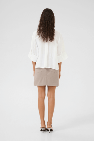 VILDE BLOUSE BRIGHT WHITE