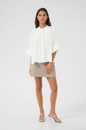 VILDE BLOUSE BRIGHT WHITE