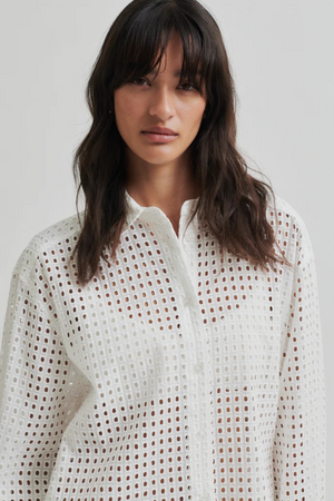 VILLA CHECK SHIRT WHITE