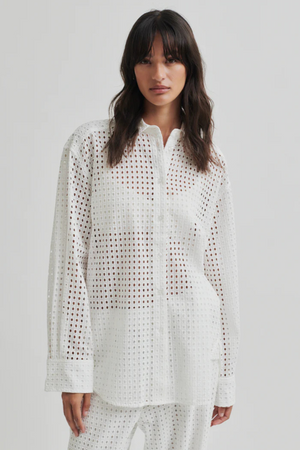 VILLA CHECK SHIRT WHITE