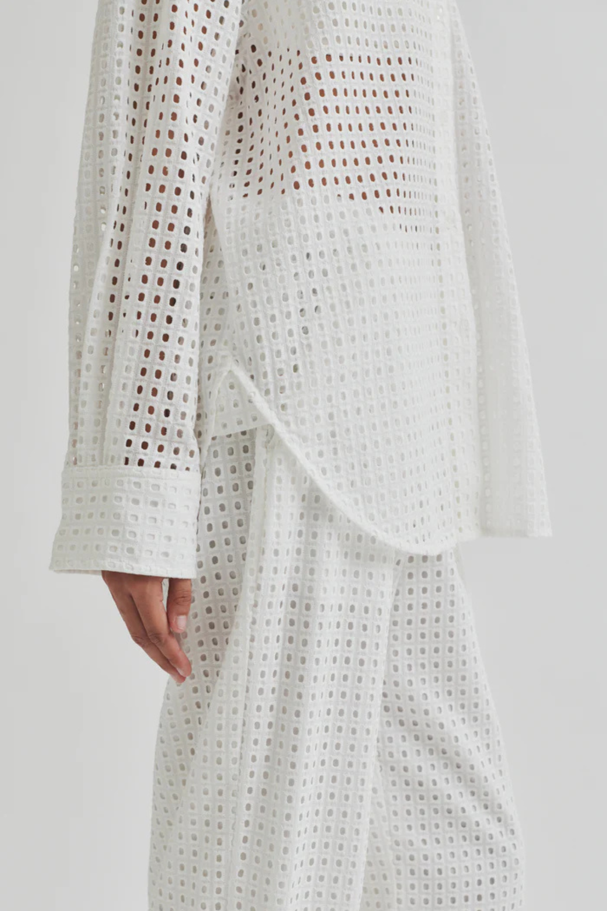 VILLA CHECK SHIRT WHITE