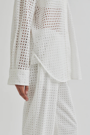 VILLA CHECK SHIRT WHITE
