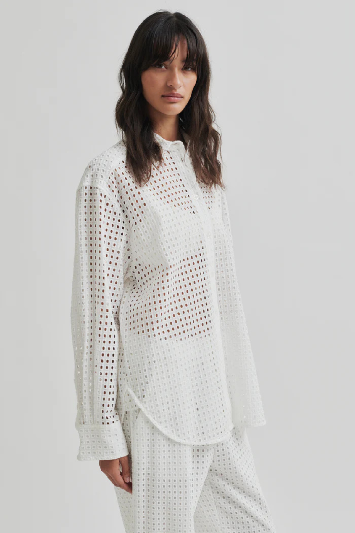 VILLA CHECK SHIRT WHITE