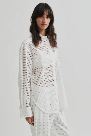 VILLA CHECK SHIRT WHITE