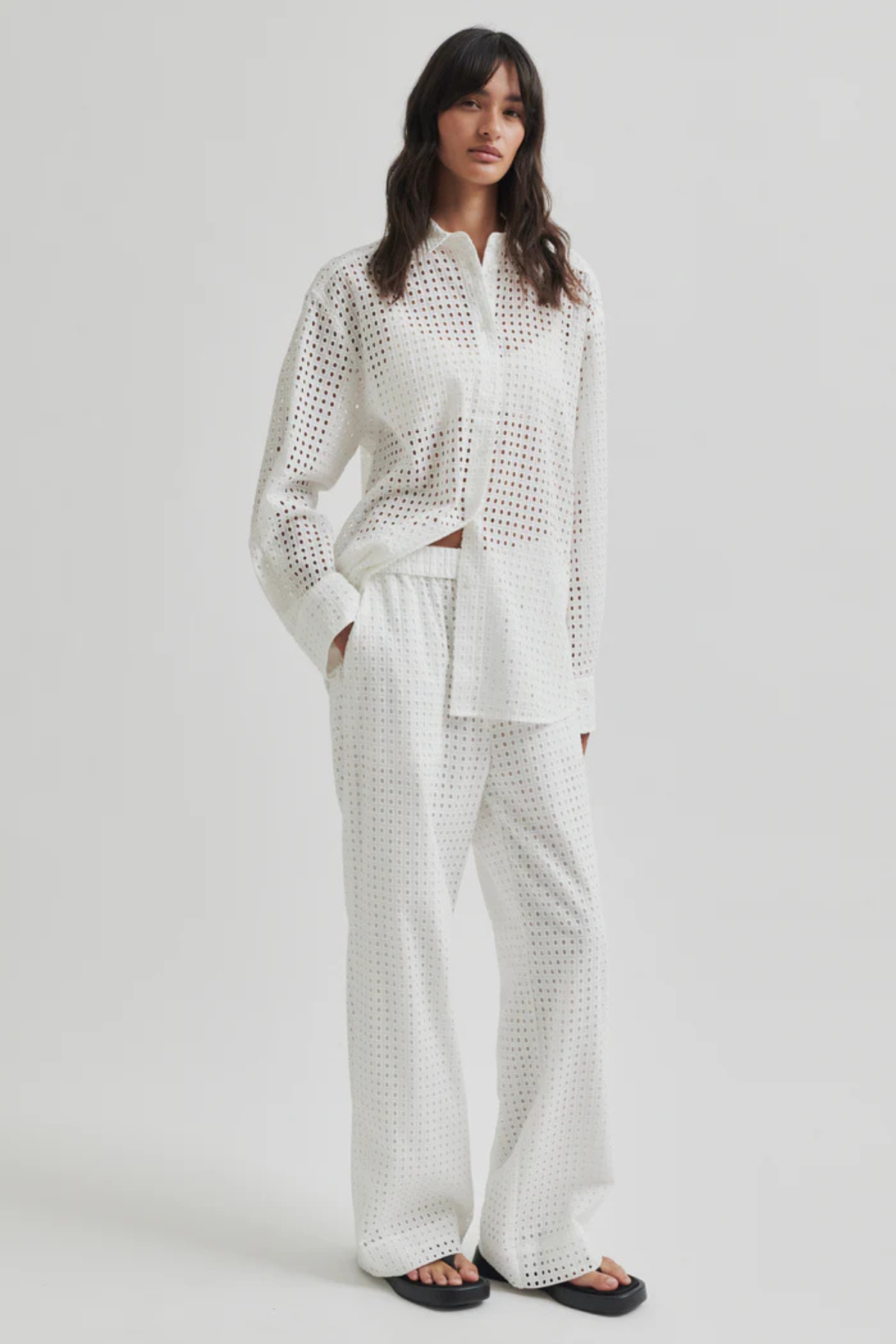 VILLA CHECK SHIRT WHITE