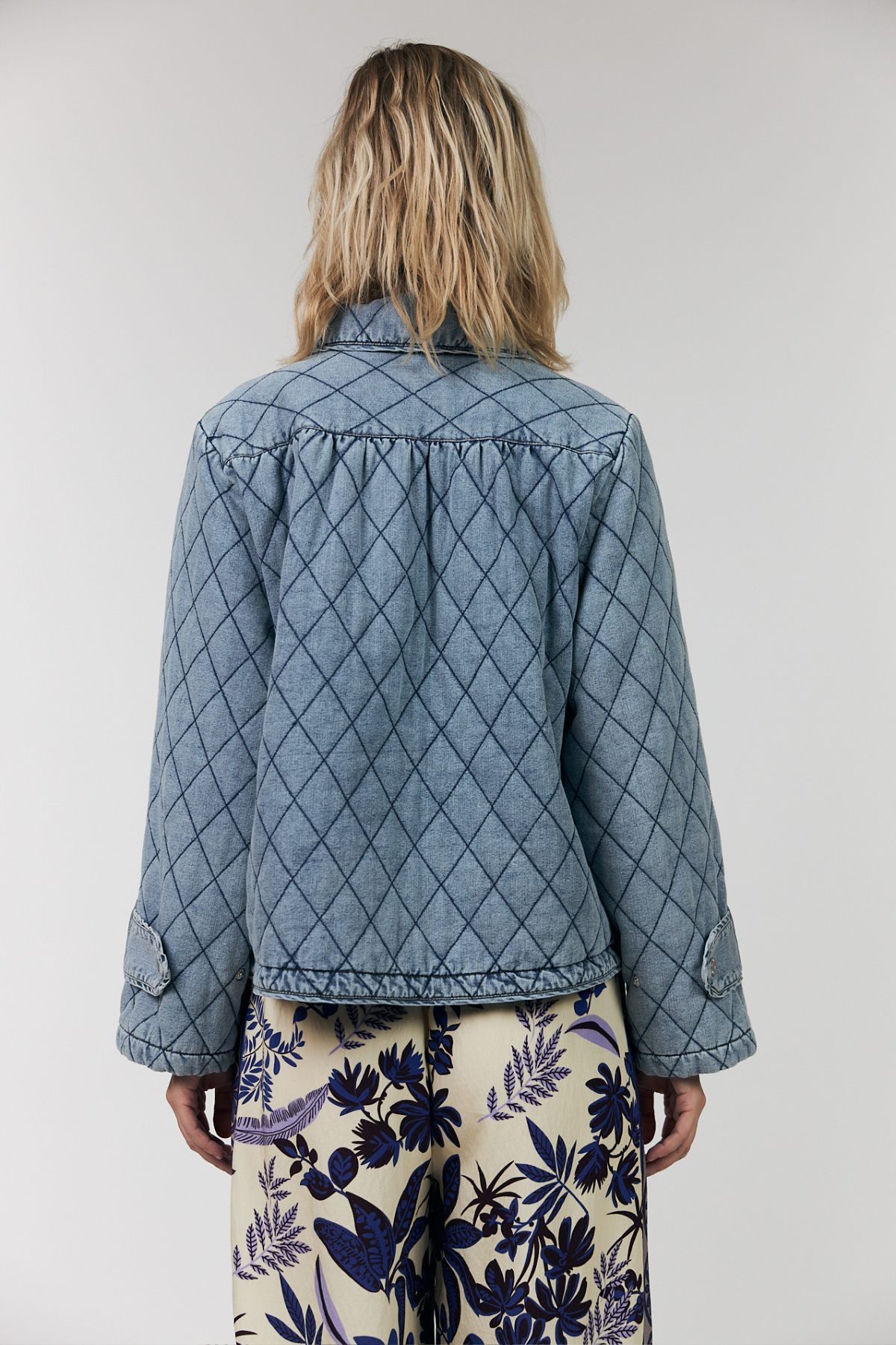 VIOLA QUILTED JACKET WASHED DENIM