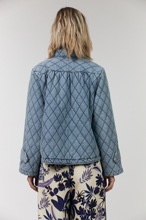 VIOLA QUILTED JACKET WASHED DENIM