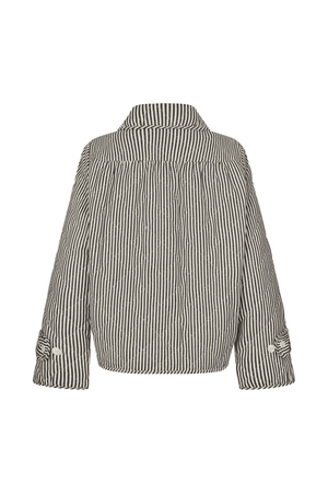VIOLA JACKET STRIPE BLACK