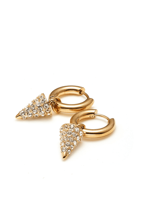 VOLTAGE HOOPS GOLD/CZ
