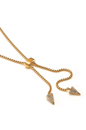 VOLTAGE LARIAT CZ/GOLD