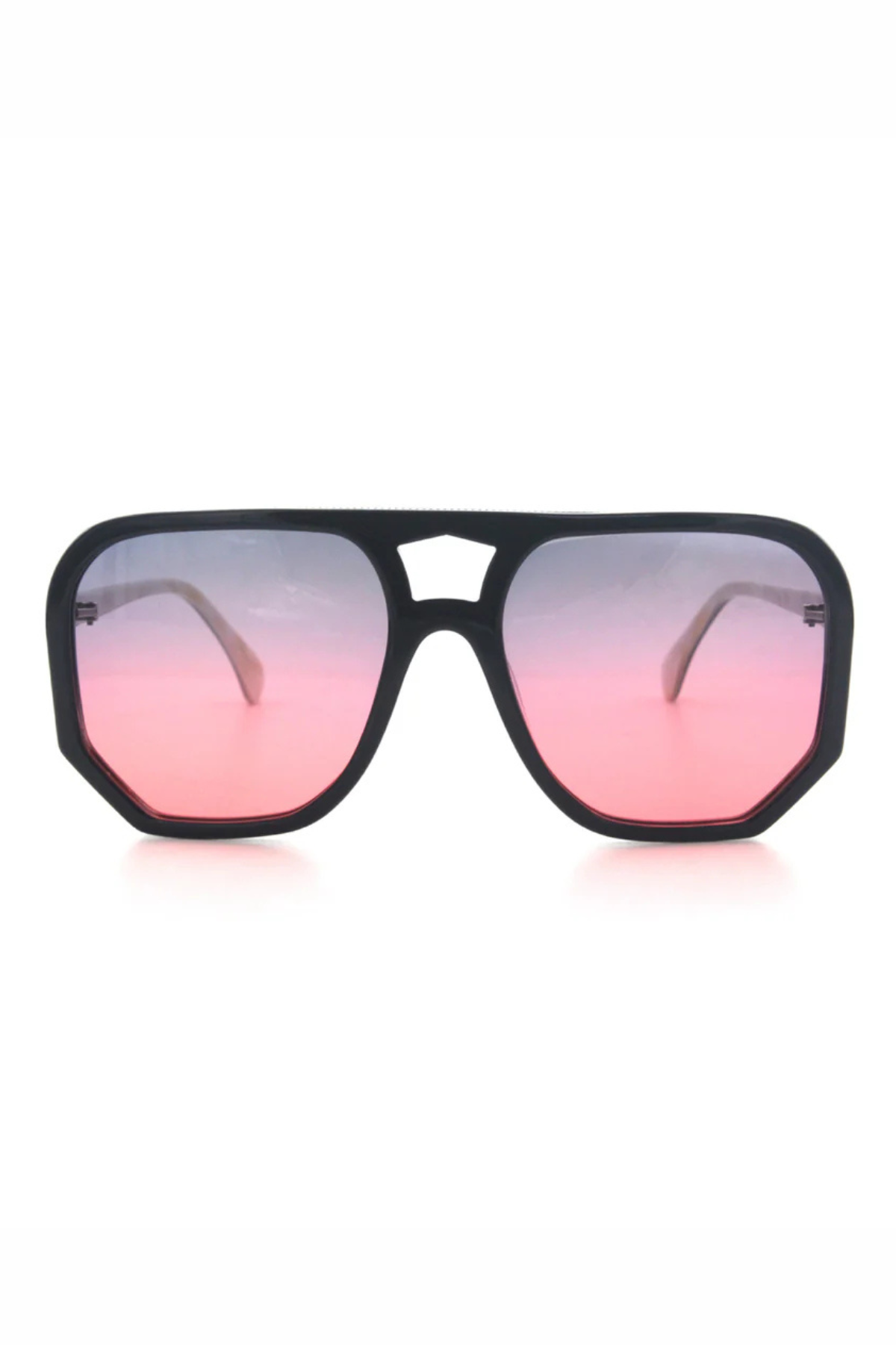 WAGER SUNGLASSES BLACK GREY TO RED