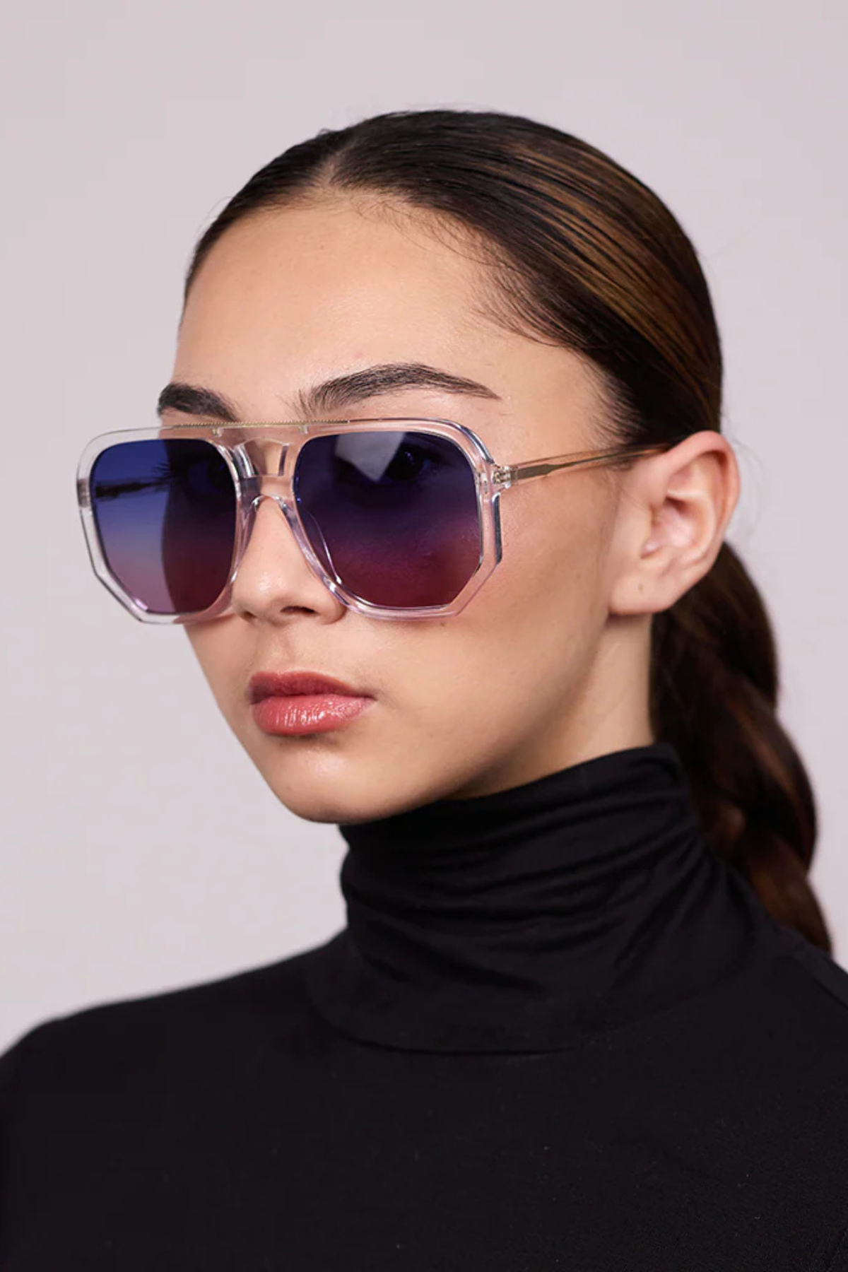 WAGER SUNGLASSES CRYSTAL BLUE TO PURPLE