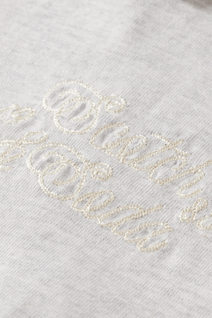 WAISTED POLO T-SHIRT LIGHT GREY MELANGE