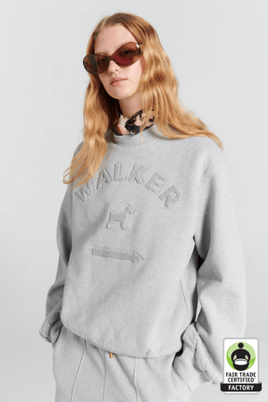 WALKER CREWNECK SWEATSHIRT GREY MARLE