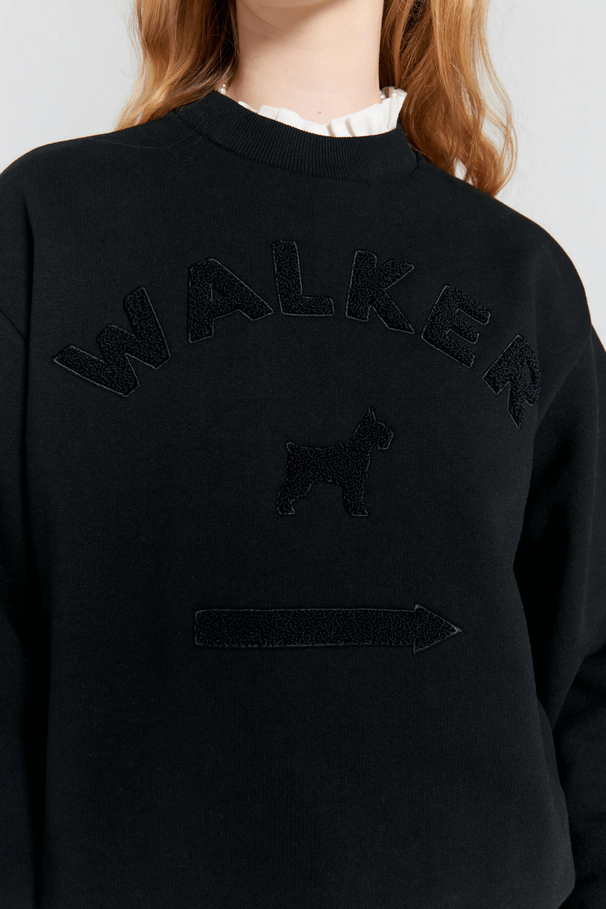 WALKER CREWNECK SWEATSHIRT BLACK