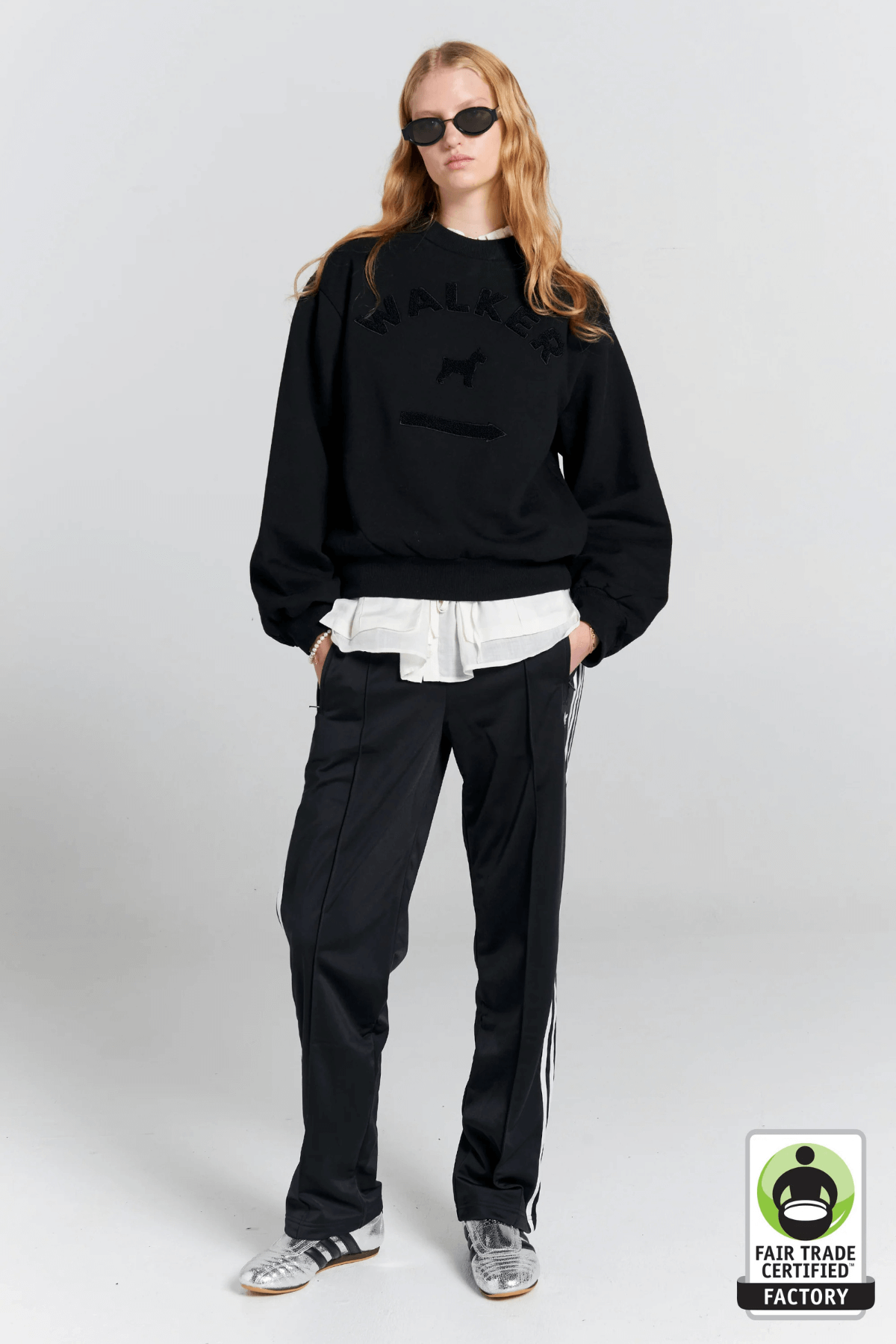 WALKER CREWNECK SWEATSHIRT BLACK