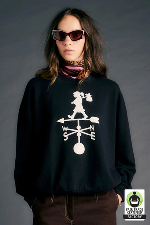 WEATHER SHOP SWEATSHIRT BLACK