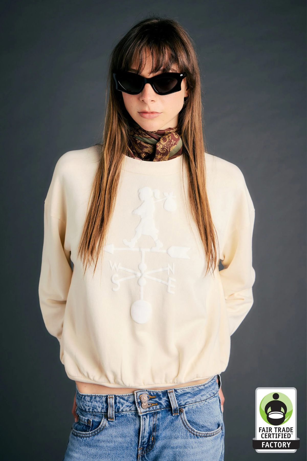 WEATHER SHOP SWEATSHIRT ECRU