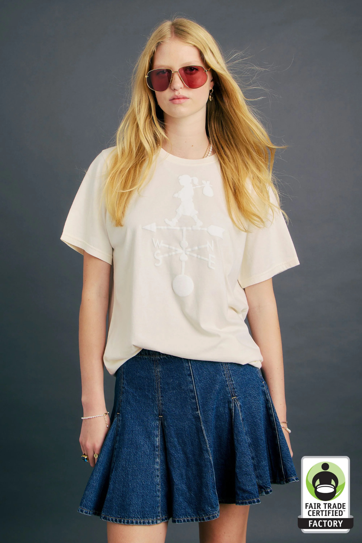 WEATHER SHOP T-SHIRT ECRU
