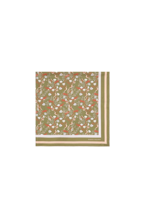WHIMSY FLORAL CLASSIC SCARF OLIVE MULTI
