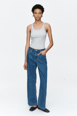 WIDE LEG JEAN HERITAGE BLUE