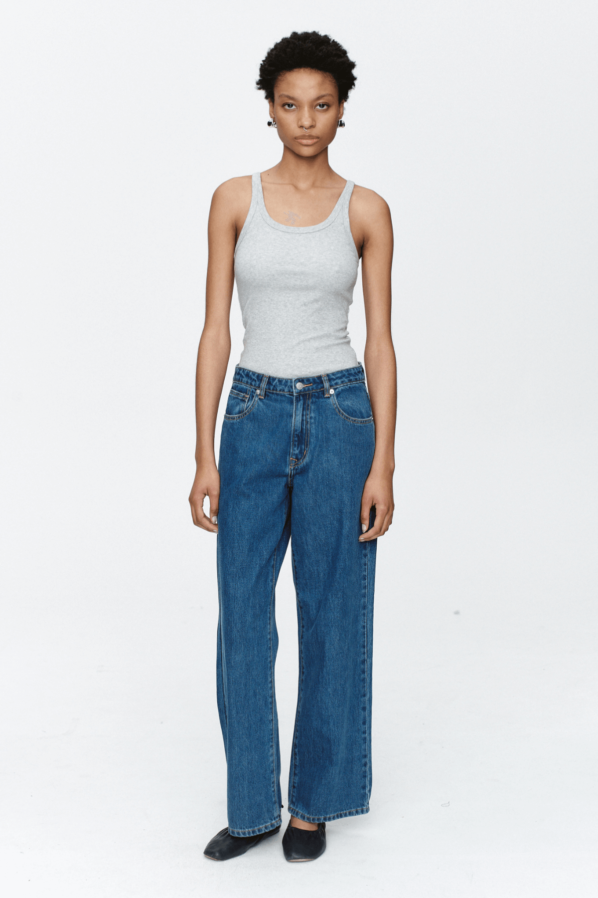 WIDE LEG JEAN HERITAGE BLUE