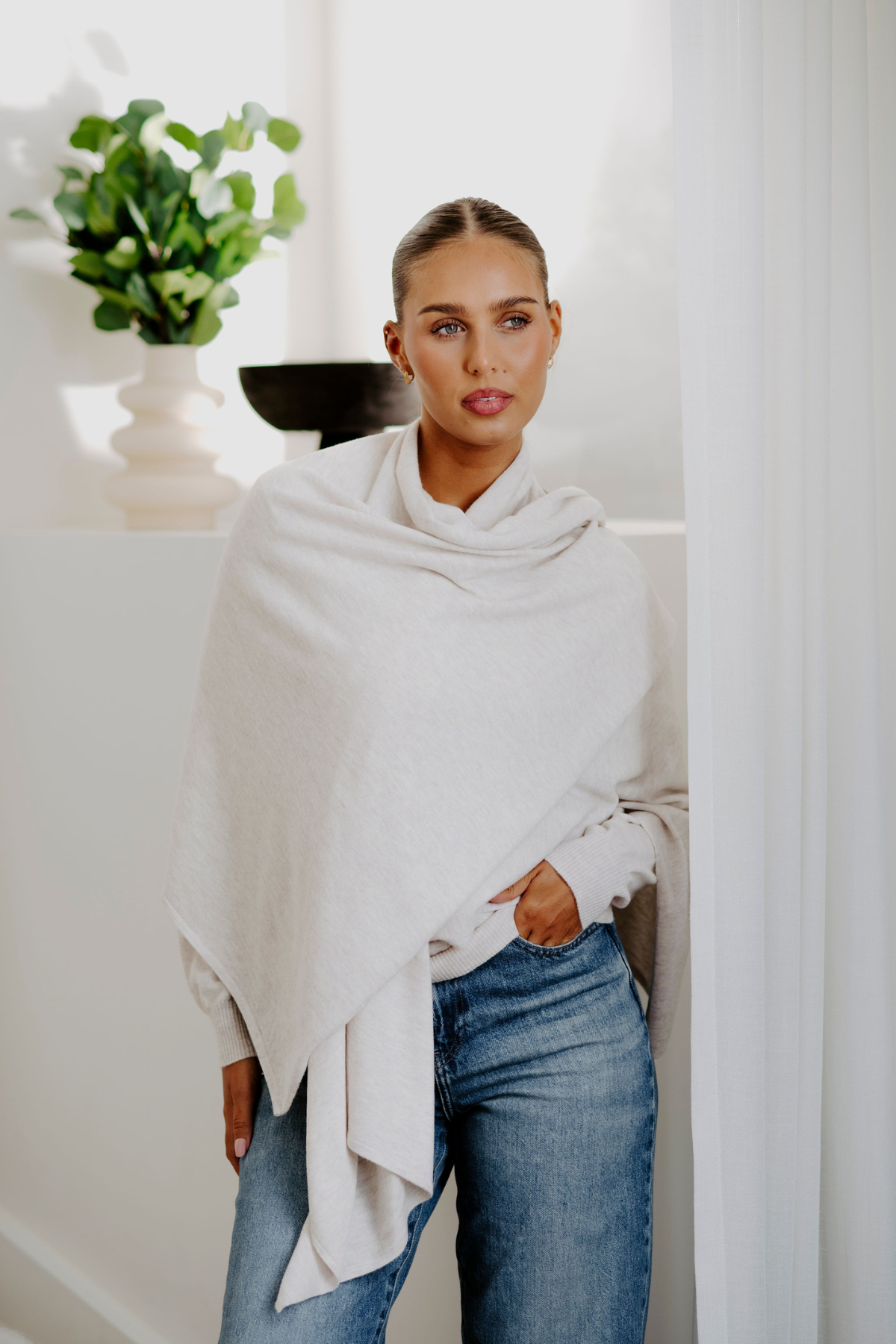 WRAP TOPPER LINEN